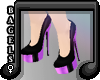 :B) Glossy.Shoes violet