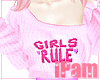 p. pink girls rule top