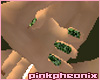 Emerald Sparkling Nails