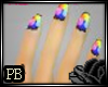 PB Rainbow animne Nails