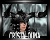Black horns helmet armor