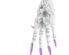 lilac nails + tattoos