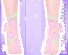 ʚɞ Floral Feet Pink
