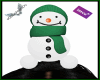 Snowman on Head Green