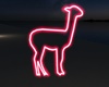 Neon Llama Red