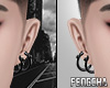 冯 Black Earrings
