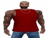 RED Sports Top/ Tattoos