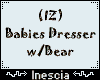 (IZ) Baby Dresser wBear