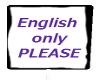 English only sign