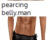 belly percing/man