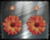 Peach Daisy Earrings