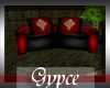[G] Medieval Rose couch