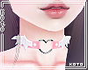 琴. Bat choker pink