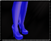 Slik stockings blue