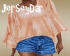 Sweater & Shorts Peach