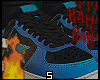 shoes blue gradation