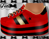 Red Black Gold Kicks