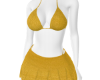 Y2k Yellow Skirt Set