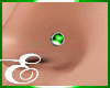 DIAMOND NOSE STUD GREEN 
