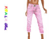 KB Pink Rolled Jeans