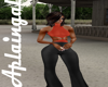 Red/Black Pant Suit