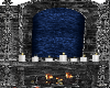 (V) Blue Mist fireplace