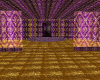 purple and gold room