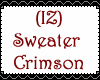 (IZ) Sweater Crimson
