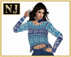 NJ] Snowflake Sweater