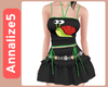 Green Snail Sexy Dress