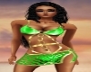 Crystal Bikini Met Green