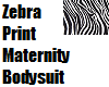 Zebra Print Mat Bodysuit