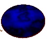 Blue-Black Round Rug