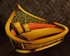Gold and Brown Settee