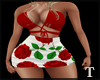 rose red dress