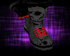 Black/Red Skull Kicks