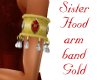 ~K~Sister Arm Band Gold
