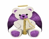 White purple Angel Bear