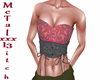 Lace blk/red corset