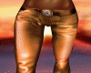 ABS PANTS/GOLD LEATHER