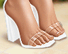 Eden White Heels