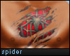 Spiderman tattoo skin