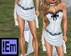 !Em White BurlesqueDress
