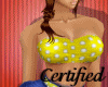 |Delilah Yellow Pin Up|