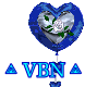 Stickers blue heart