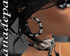 [A&P]perla black earring