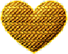 Golden Weave Heart