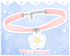 [T] Daisy choker Pink