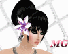 *MG*white & Violet Lily