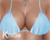 K blue bikini top GA
